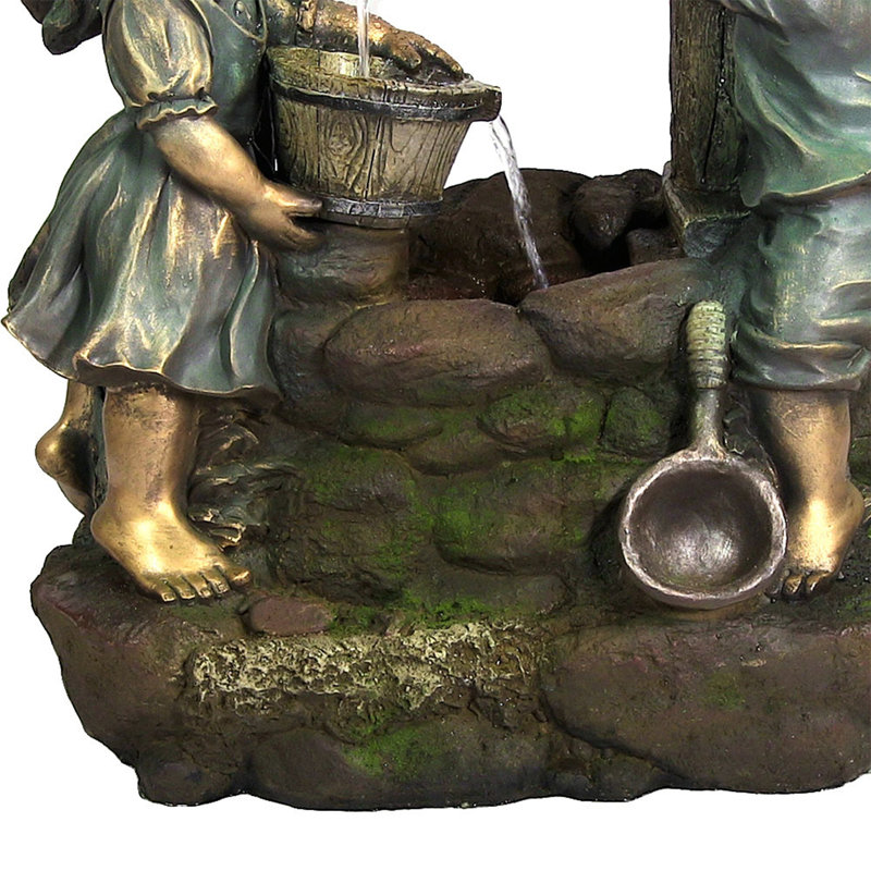 Fontaine d'extérieur en polyrésine pour enfants Johson