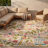 Auringer Washable Floral Indoor / Outdoor Rug-172295254