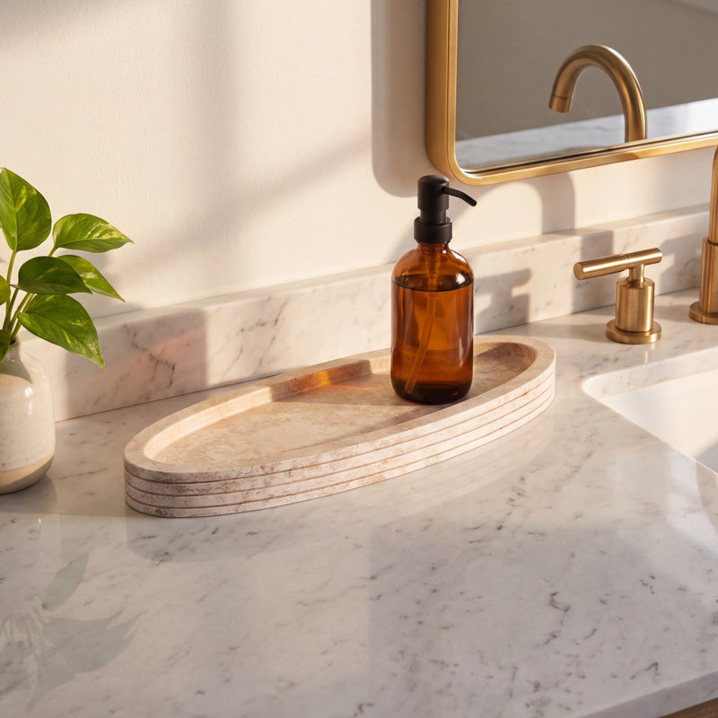 Vici Marble Bathroom Tray