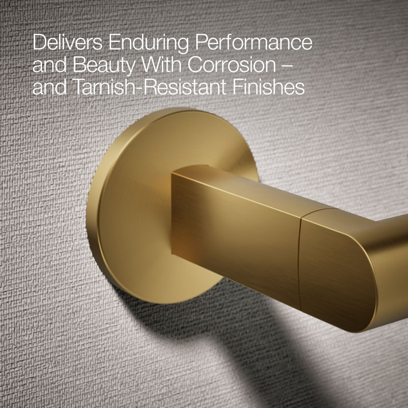 Components™ Pivoting Toilet Tissue Holder, Vibrant Brushed Moderne Brass