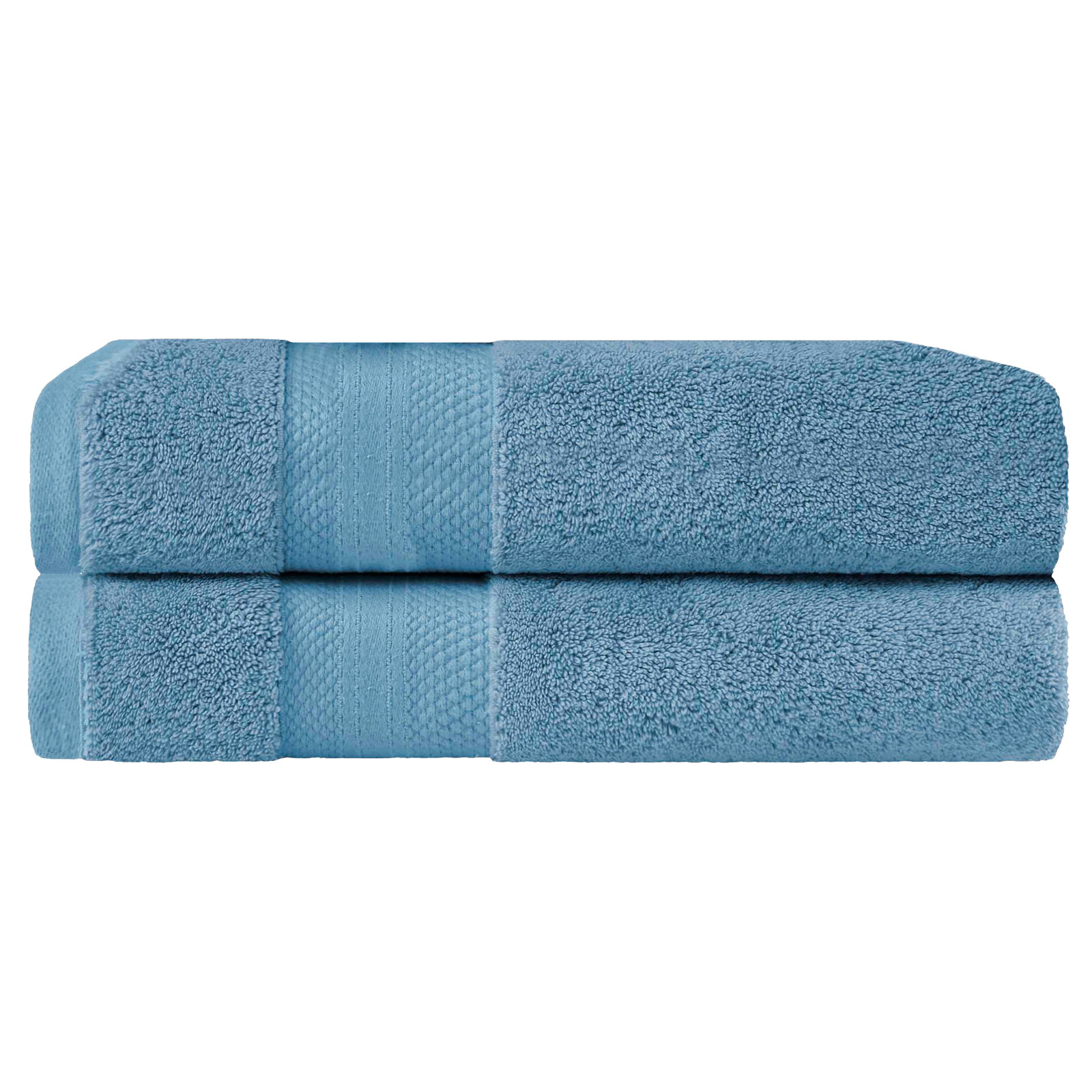Finnian Ultra-Plush Heavyweight, 100% Turkish Towel Collection, Denim Blue, Bath Sheets - 2 Pack