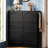 Space Saving Black Entryway Shoe Cabinet, 6 Flip Drawers, Adjustable Storage, 3 Hooks, Modern Elegant Cream Style Narrow Tipping Bucket Shelf, Style, For Organization-1822057743