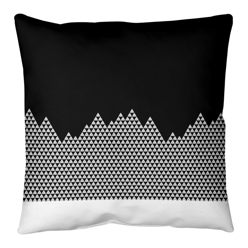 Coussin de sol Katelyn Elizabeth, 28 po x 28 po, Noir