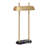 30" Marble Table Lamp With Gold Shade
