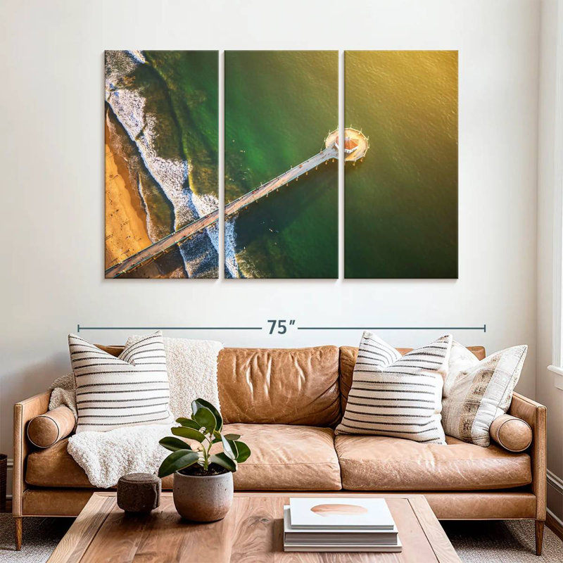 Ocean Dock Golden Hour, 42" H x 65" W