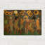 «Dancing Under The Stars» par Art Licensing Studio, art mural en métal doré, 16 po x 12 po-481709015