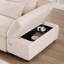 Canapé-lit modulaire en L 107 po avec repose-pieds escamotable et rangement