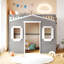Lit mezzanine simple avec échelle - gris