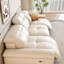 Coussin de canapé modulaire en cuir blanc-858151842-858151843