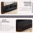 Black Velvet Convertible Sofa Bed, 2-In-1 Folding Sleeper Couch-15663702