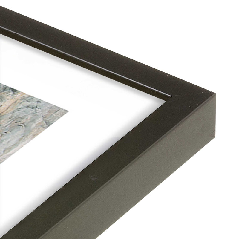 Ocean Arches Print, 13" H x 17" W x 1.25" D, Satin Black Framed