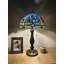 Lampe de table Tiffany de Bernois avec libellules en vitrail et ampoules DEL incluses H22 "W12"-2081617417