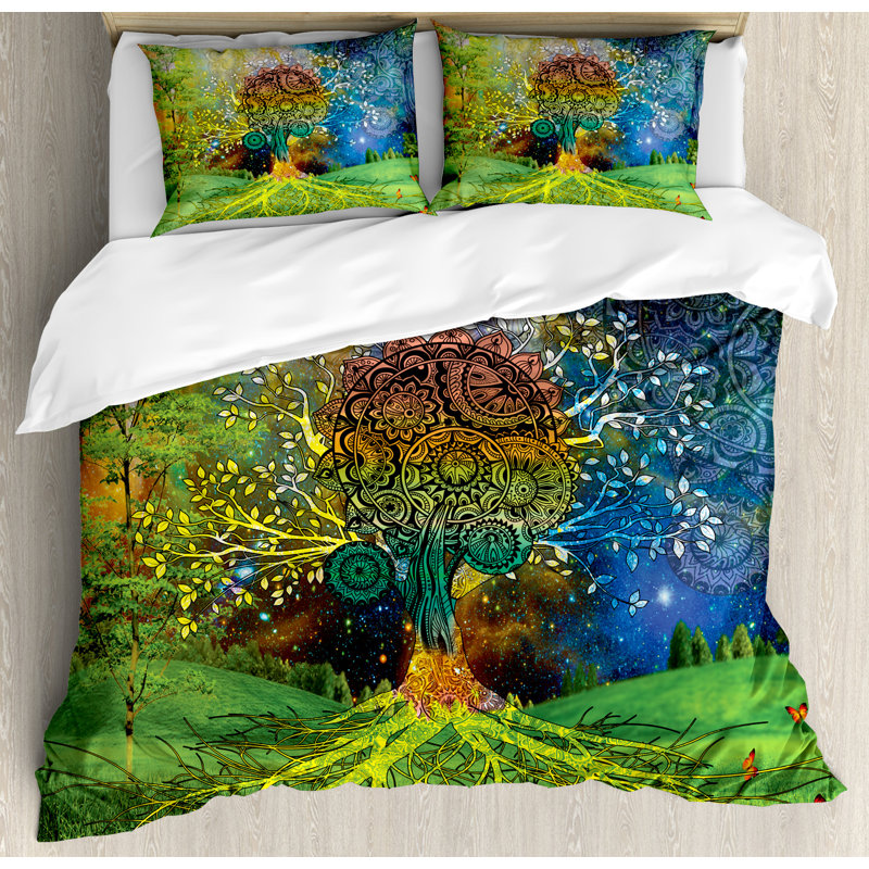 Eclectic Polyester Duvet Cover, Queen