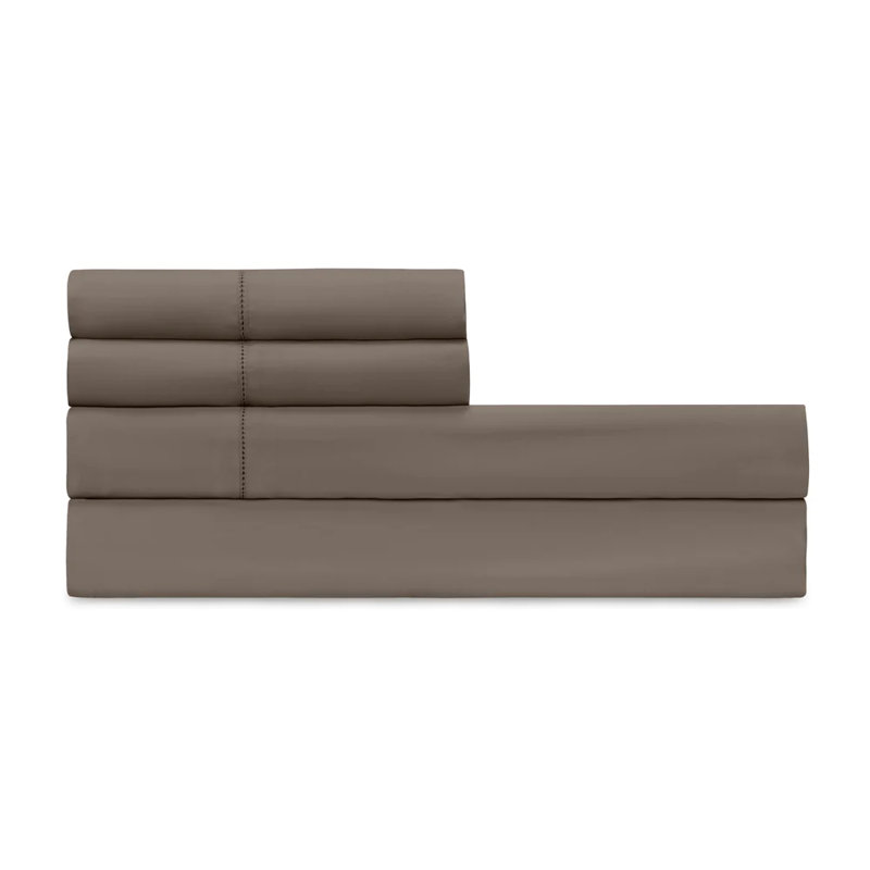 Princess Sateen Sheet Set, Pebble, Twin Sheet Set + 2 Pillowcases