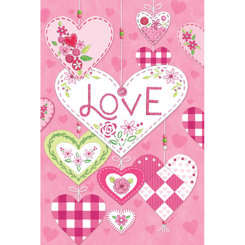 Amour de la Saint-Valentin, H 30 po x l 20 po