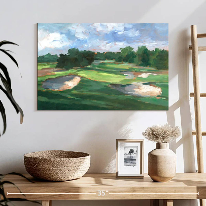 Golf Course Study I, 16" H x 24" W