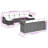  Garden Sofa Set Grey