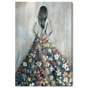 Art Remedy Girl With Flower Thoughts Framed On Canvas Print & Reviews ...