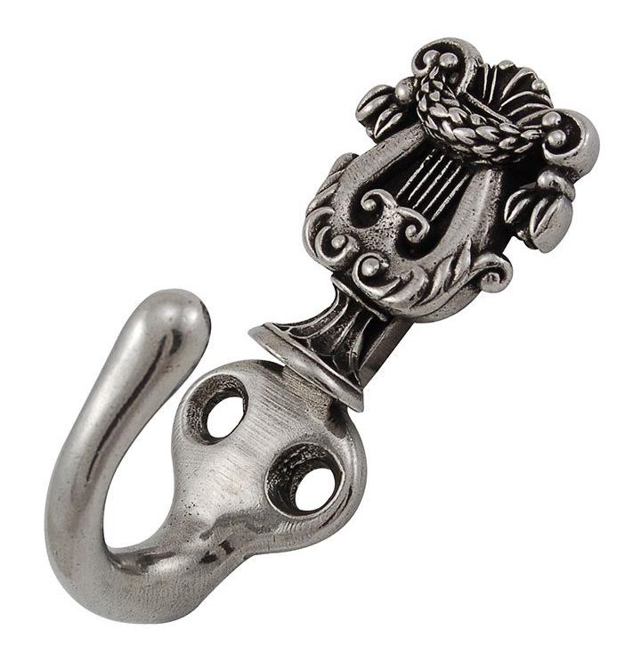 Sforza Wall Hook, Vintage Pewter
