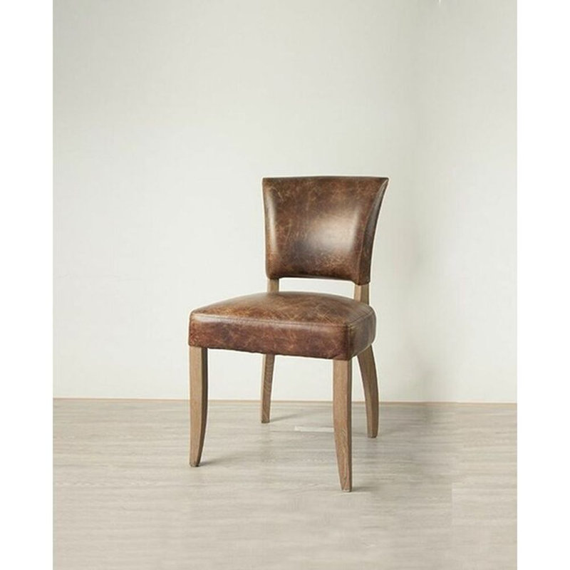 Chaise d'appoint en cuir Geminius
