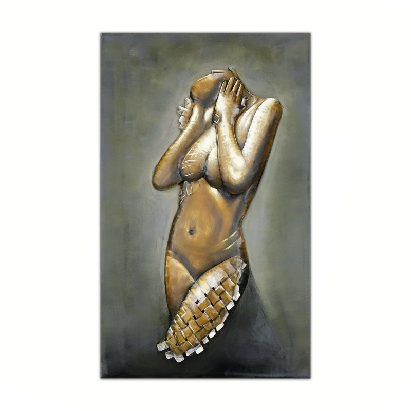 Allyce Act Of Woman 2 - Unframed Illustration on Metal