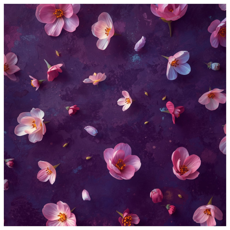 Tapis de bain Pink Cherry Blossoms, L 24 po x L 17 po