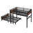 Full XL Metal Bunk Bed With Loft & Quiet Frame,  Separable Bunk Beds-196002677-196002664