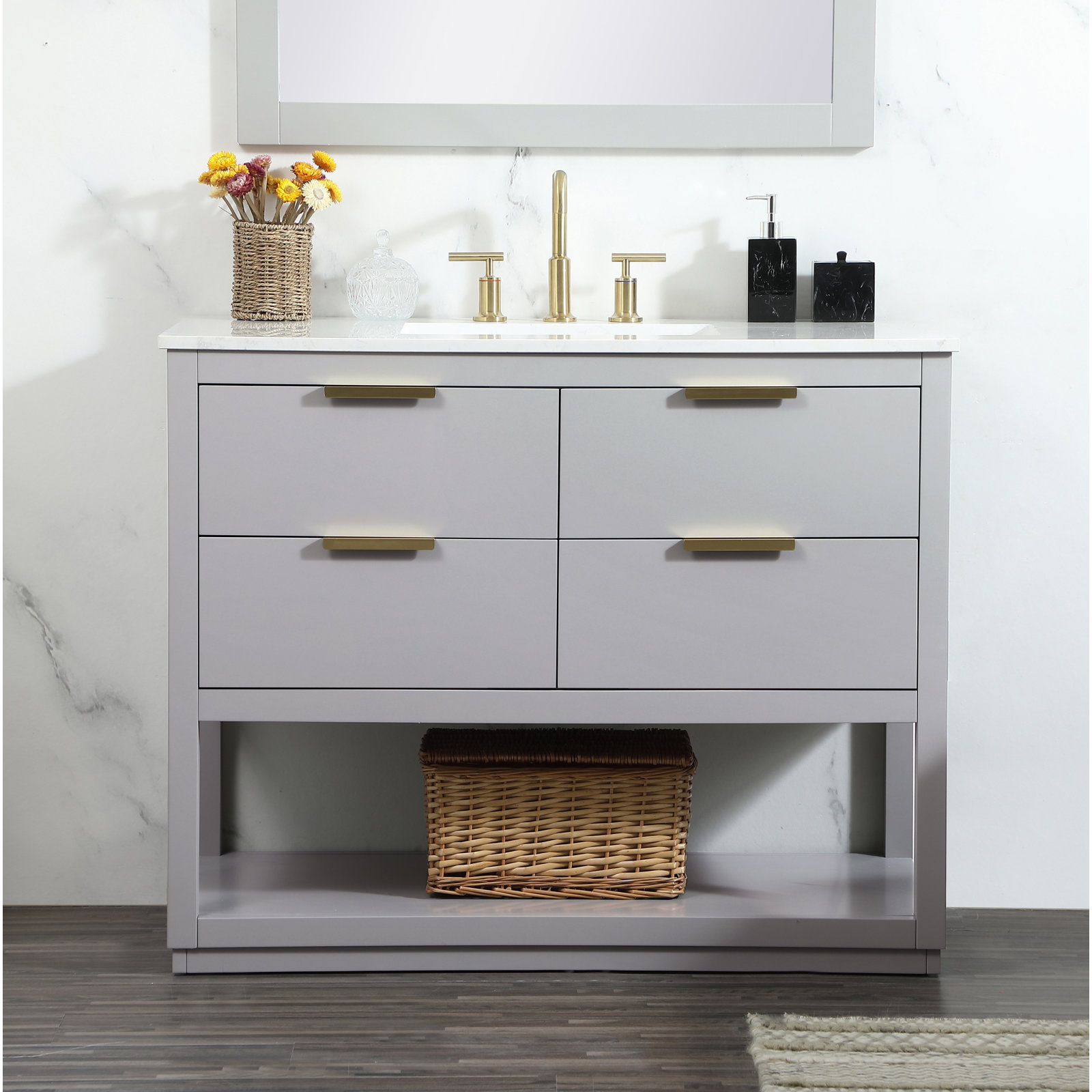 Felicity 42'' Single Bathroom Vanity, Gray