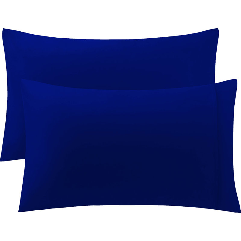 Feival Cotton Blend/Polyester Pillow Case, Royal Blue