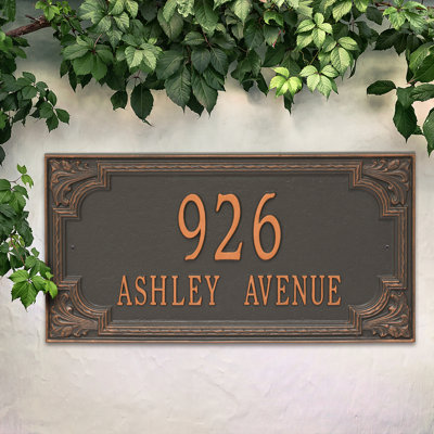 Signature Series 2-Line Wall Address Plaque