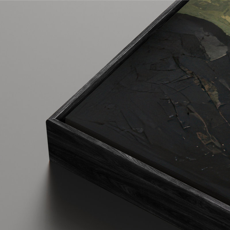 Art mural encadré sur toile, rétro muraux abstraits pour chambre à coucher, H 36 po x l 24 po, Noir