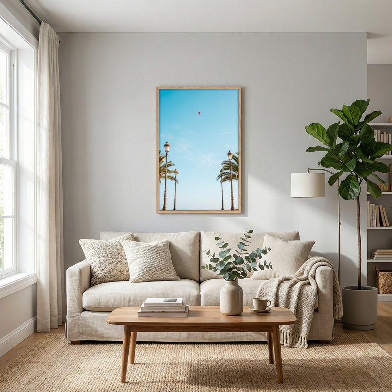 Ensemble de 1 tableau sur toile « Cerf-volant céleste », H 36 po x l 24 po, Naturel