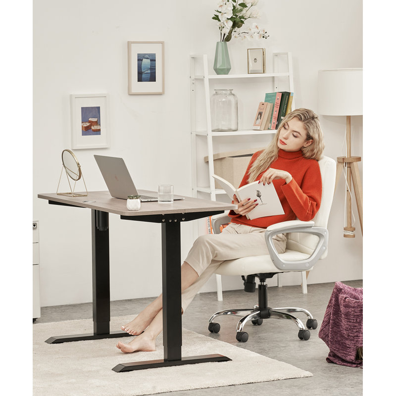 Fauteuil de direction CLATINA, Blanc, Noir / argent