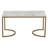 Halfmoon Engineered Wood and Iron Coffee Table-2110301477