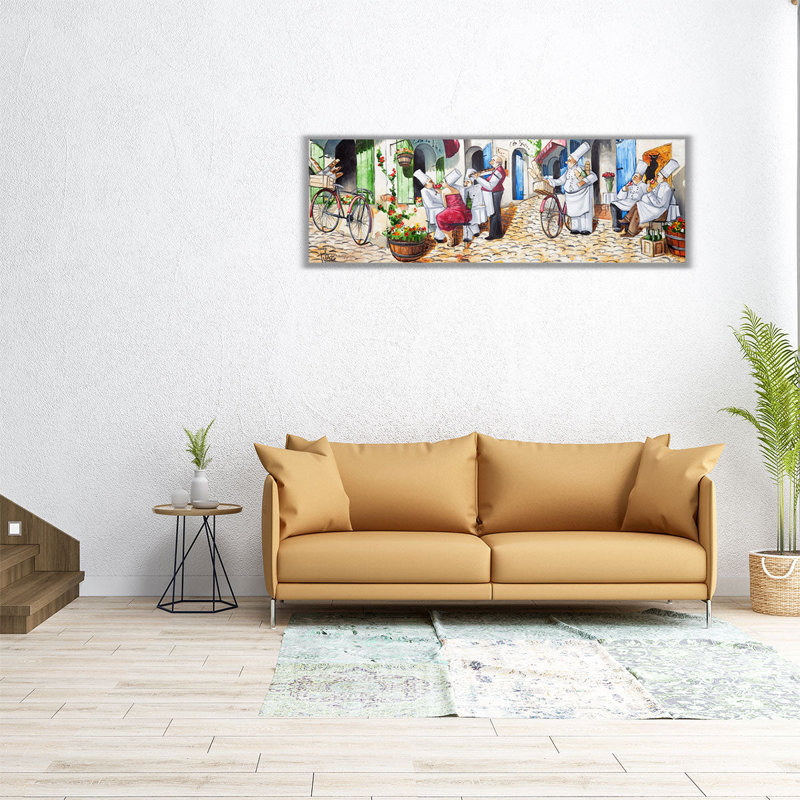 Chef's Day Off - reproduction d'art sur toile, H 8 po x l 24 po