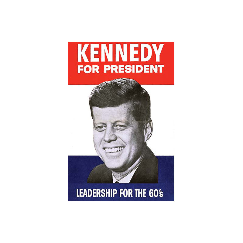 «Kennedy for President», affiche vintage