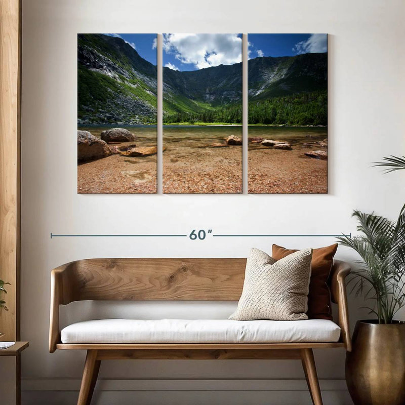 Tranquil Katahdin Mountain, 32" H x 50" W