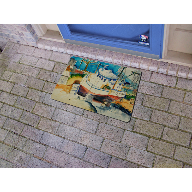 Tapis de porte de bateau Affric, Rectangle 1 pi 6 po x 2 pi 2 po