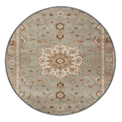 Tapis gris Afyon lavable à la machine