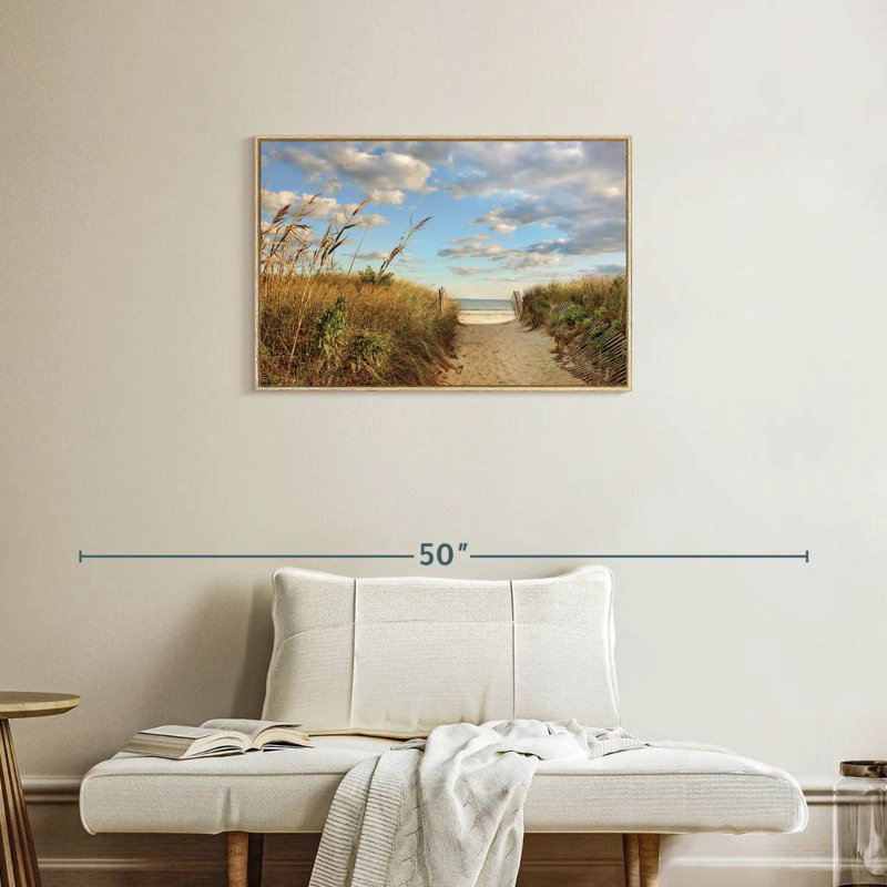 Long Island Aulelei, Cadre flottant en bois naturel, 31 po x 21 po