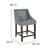 Teja 24" High Transitional Tufted Walnut Counter Height Stool-1731277246-1740077589