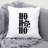 ChristmasDog_Black-04 Reversible Throw Pillow-65148519