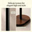 Porte-manteau sur pied, base en bois massif (noir)