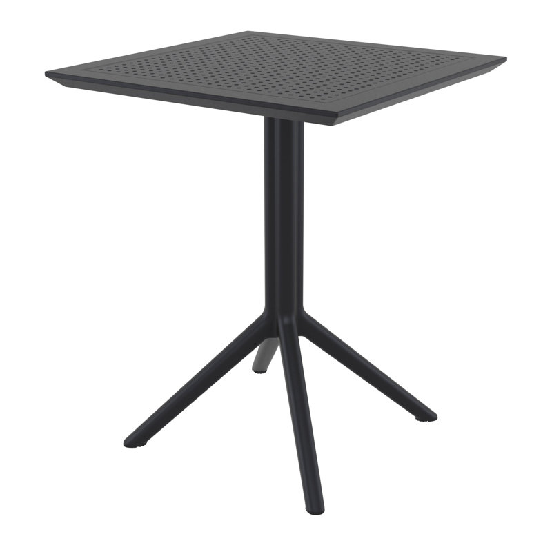 Table de salle à manger Farrah, Noir, noir, noir, noir, 27.5" W x 27.5" L x 29.5" H, Non