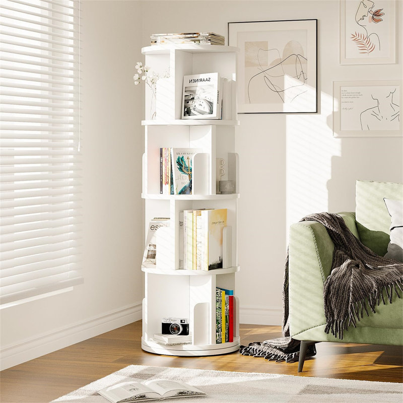 128cm H x 40cm W Particle Board Corner Bookcase