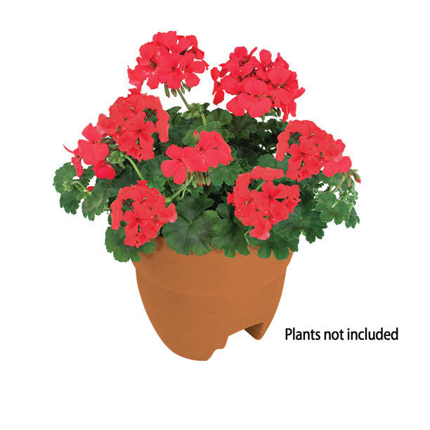 Krystal Railing Planter, Terracotta