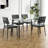 This Five-piece Set Includes A Modern Tempered Glass Table And Four Chairs For A Four-person Square Glass Dining Room, As Well As A Tiny Kitchen Table And Chairs That Are Ideal For Small Rooms Or Apartments.