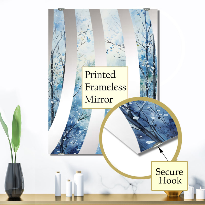Miroir mural Defeo - Winter Landscape MIR136937, 32 po x 24 po