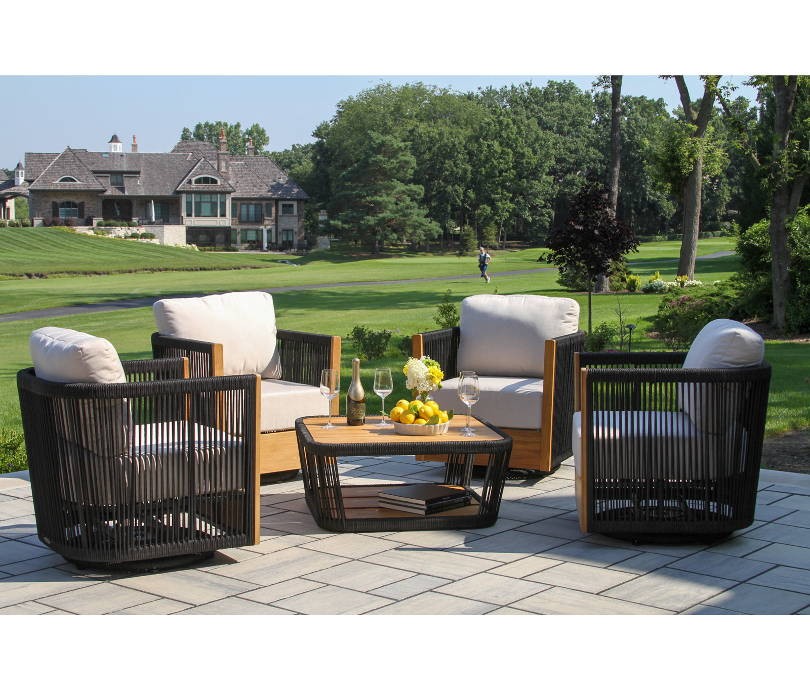 Aniston 4-Person Sunbrella® Patio Seating Group