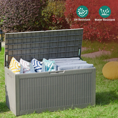 CG INTERNATIONAL TRADING 47.6 " W 100 Gallons Water Resistant Resin Lockable Deck Box
